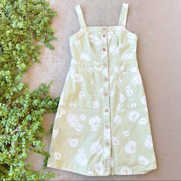Anthropologie Dresses & Skirts - Sissa Daisy Days Green Floral Jumper Dress